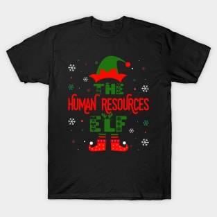 The HR Human Resources Elf Funny Christmas T-Shirt